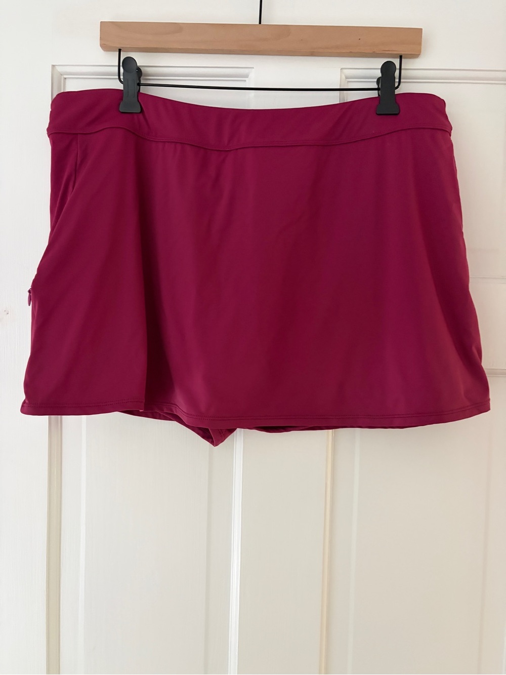 Burgandy jantzen swim skirt skort 18 boy shorts xxl